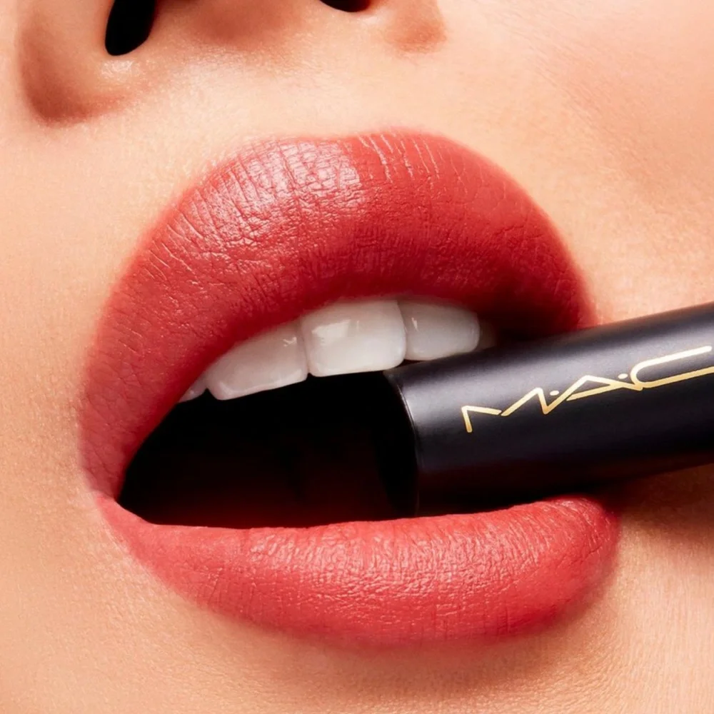 MAC Powder Kiss Velvet Blur Slim Stick Lipstick 893 Sweet Cinnamon NIB $28